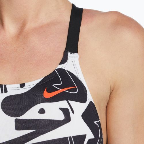 Costume intero da donna Nike Multiple Print Fastback nero