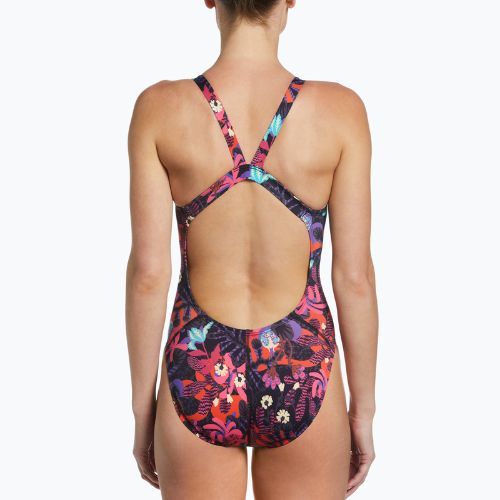 Costume intero donna Nike Multiple Print Fastback iper rosa