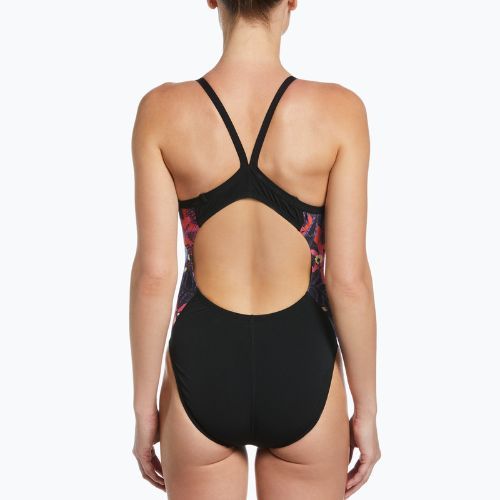 Costume intero da donna Nike Multiple Print Racerback Splice One nero
