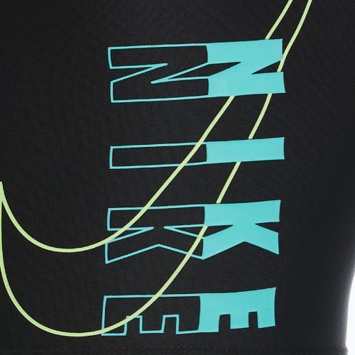 Uomo Nike Reflect Logo Square Leg boxer da bagno nero