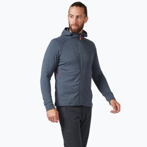 Giacca da trekking da uomo Rab Nexus Hoody in acciaio