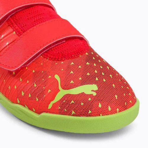 PUMA Future Z 4.4 IT V scarpe da calcio per bambini corallo infuocato/luce frizzante/puma nero/salmone