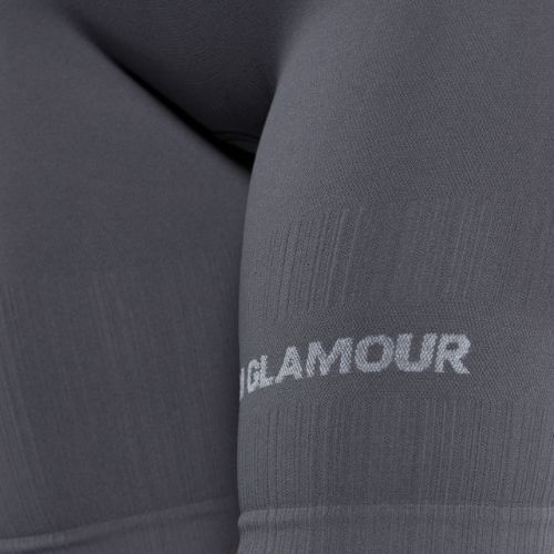 Pantaloncini da allenamento da donna Gym Glamour Push Up grigio