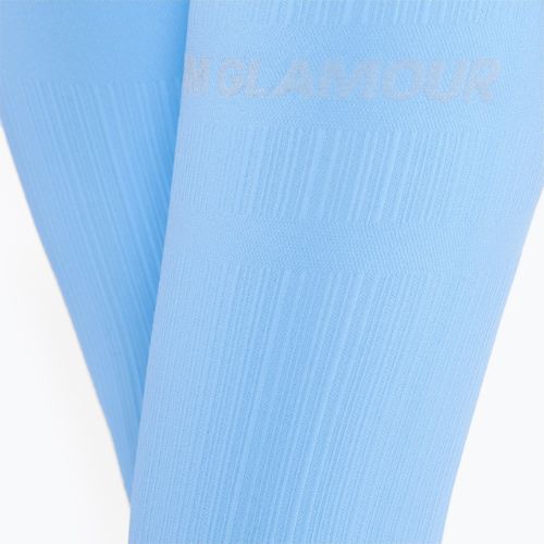Leggings da allenamento donna Gym Glamour Push Up blu baby
