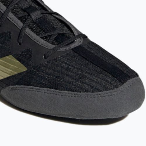 adidas Box Hog 4 scarpe da boxe nero e oro GZ6116