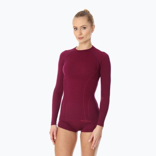 Maglia termica da donna Brubeck Active Wool prugna