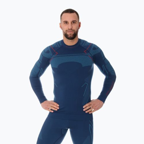 Maglia termica da uomo Brubeck Thermo jeansowy