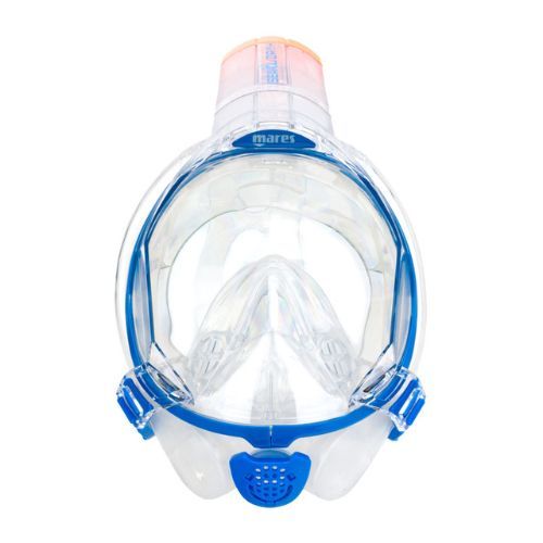 Mares Sea VU Dry + maschera subacquea blu/chiara