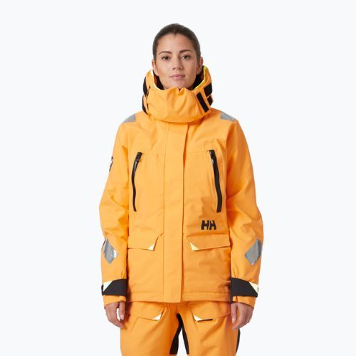 Giacca da vela Helly Hansen Skagen Offshore arancione sorbetto da donna