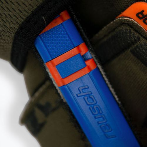 Guanti da portiere Reusch Attrakt Freegel Fusion Ortho-Tec verde deserto/arancio shock