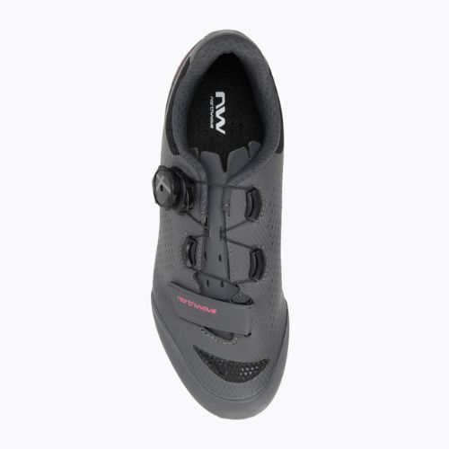 Scarpe da ciclismo MTB da donna Northwave Razer 2 grigio scuro/rosso neon