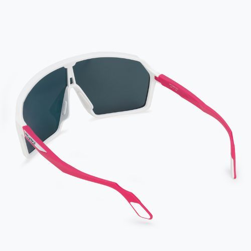 Occhiali da sole Rudy Project Spinshield bianco/rosa fluo opaco/rosso multilaser
