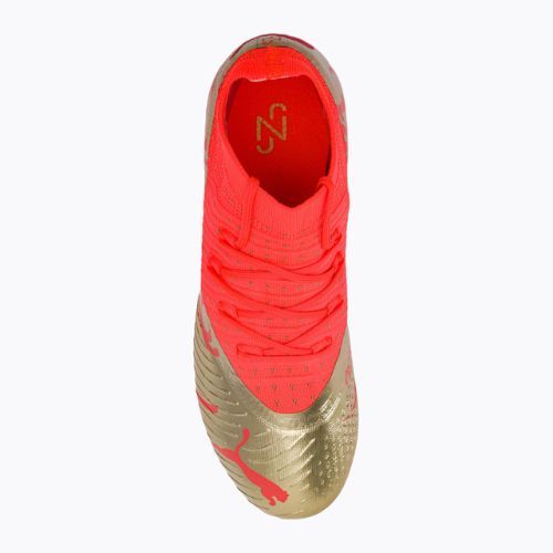 PUMA Future Z 3.4 Neymar Jr. scarpe da calcio per bambini. FG/AG corallo infuocato/oro