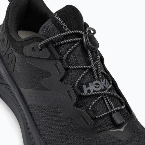 Scarpe da corsa da uomo HOKA Transport nero/nero