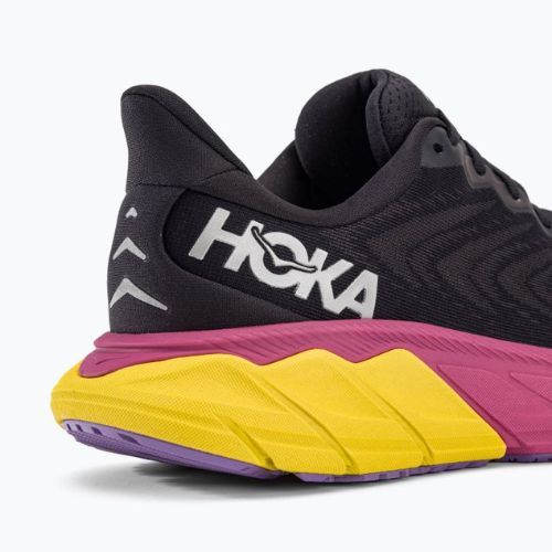 Scarpe da corsa da donna HOKA Arahi 6 nero/rosa yarrow