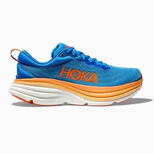 Scarpe da corsa HOKA Bondi 8 da uomo, cielo costiero/arancio vibrante