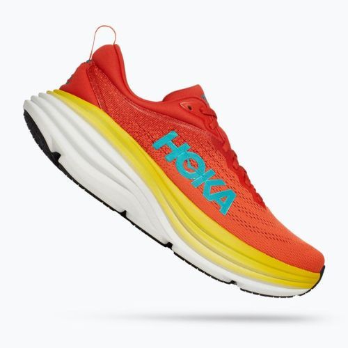 Scarpe da corsa da uomo HOKA Bondi 8 rosso allerta/fiamma