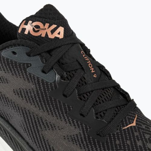 Scarpe da corsa da donna HOKA Clifton 9 nero/rame