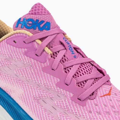 Scarpe da corsa da donna HOKA Clifton 9 ciclamino/lilla dolce