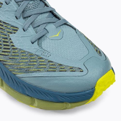 HOKA Mafate Speed 4 scarpe da corsa da uomo blu pietra/citron scuro