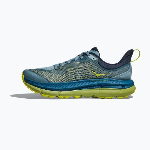 HOKA Mafate Speed 4 scarpe da corsa da uomo blu pietra/citron scuro