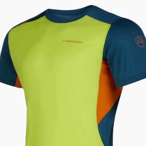 Camicia da arrampicata La Sportiva da uomo Grip lime punch/storm blu