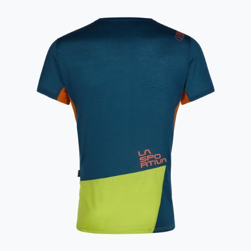 Camicia da arrampicata La Sportiva da uomo Grip lime punch/storm blu