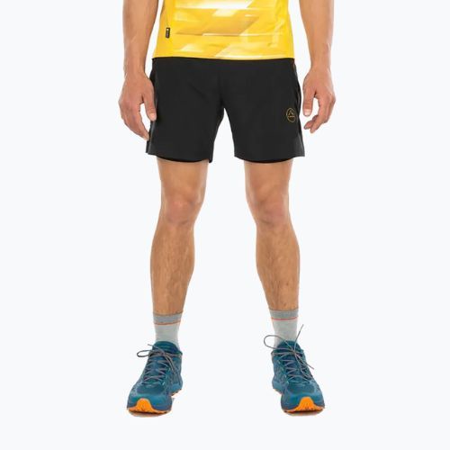 Pantaloncini da corsa La Sportiva Ultra Distance Uomo 7" nero/giallo