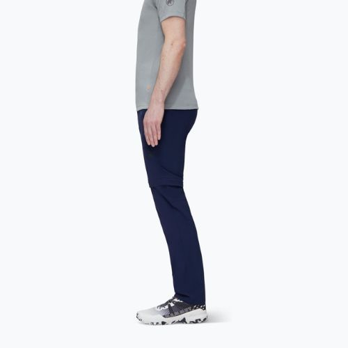 Pantaloni da trekking da uomo Mammut Runbold Zip Off marine