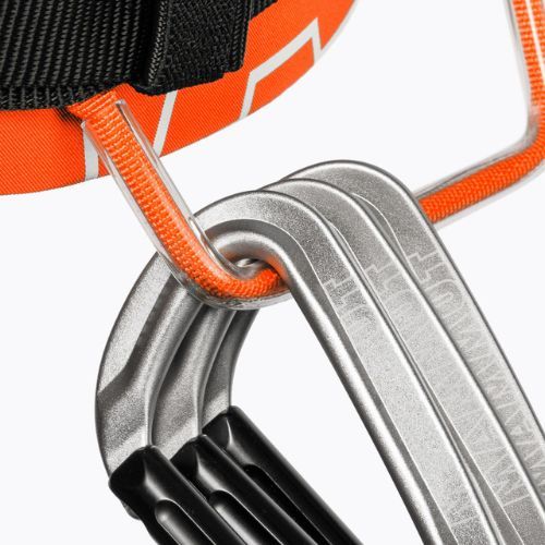 Imbracatura da arrampicata Mammut 4 Slide arancio/nero vibrante