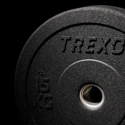 Peso olimpico TREXO TRX-BMP015 15 kg nero