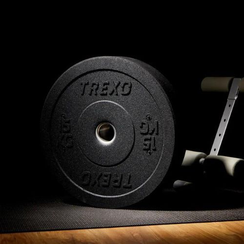 Peso olimpico TREXO TRX-BMP015 15 kg nero