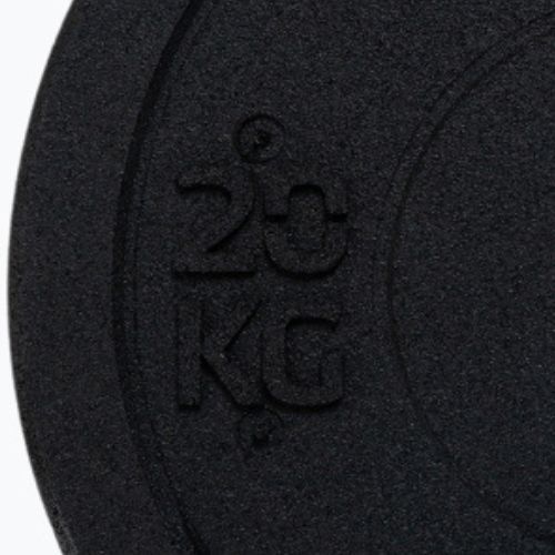 Peso paracolpi olimpico TREXO TRX-BMP020 20 kg nero