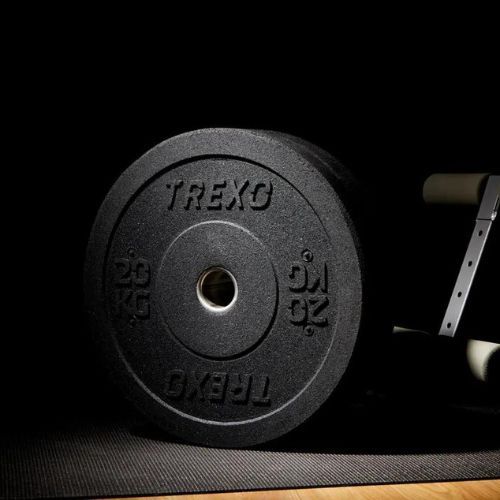 Peso paracolpi olimpico TREXO TRX-BMP020 20 kg nero