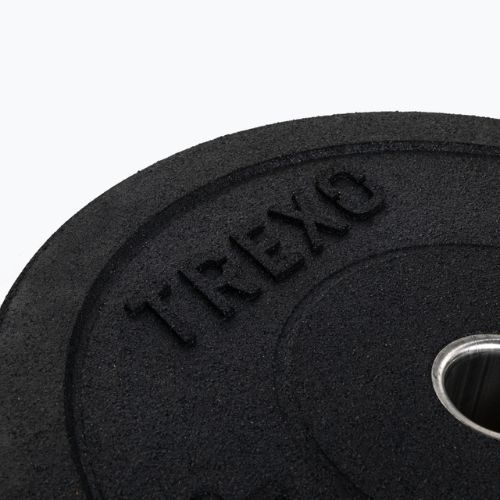 Peso olimpico TREXO TRX-BMP025 25 kg nero