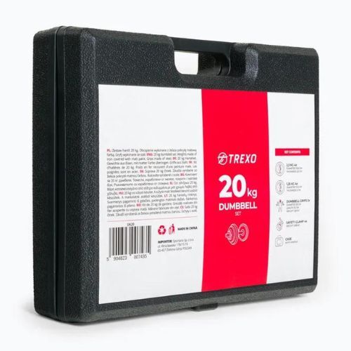 TREXO DK20 Set di manubri da 20 kg