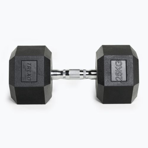 Manubri gommati TREXO Hex 25 kg