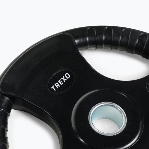 TREXO RW20 Peso in ghisa gommata da 20 kg nero