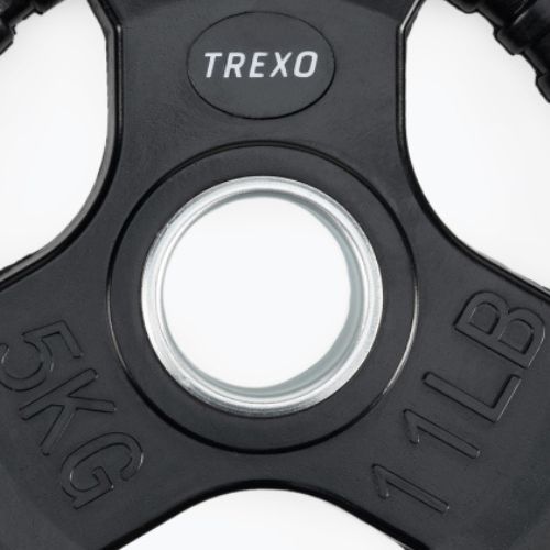 TREXO RW5 in ghisa gommata peso 5 kg nero