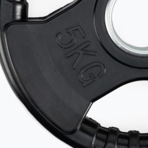 TREXO RW5 in ghisa gommata peso 5 kg nero