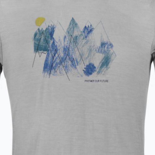 Maglietta da trekking da uomo ORTOVOX 140 Cool Mtn Playground grigio ferro