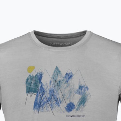 Maglietta da trekking da uomo ORTOVOX 140 Cool Mtn Playground grigio ferro