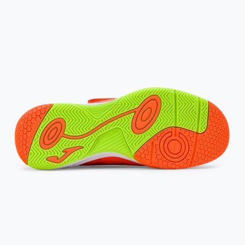 Scarpe da calcio Joma Super Copa IN corallo/verde fluor per bambini