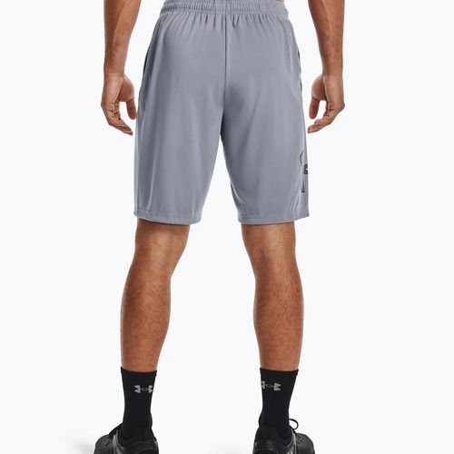 Pantaloncini da allenamento Under Armour Tech Graphic acciaio/nero da uomo