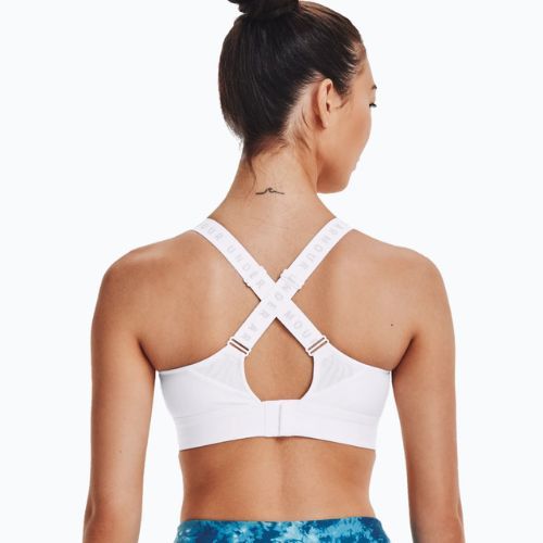 Reggiseno fitness Under Armour Infinity High bianco/bianco/grigio aloe