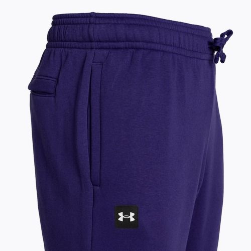 Pantaloni Under Armour Rival Fleece Joggers da uomo blu sonar/bianco anice