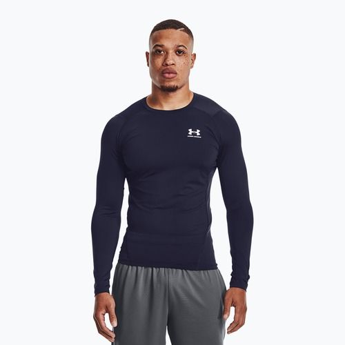 Under Armour HG Armour Comp Uomo manica lunga da allenamento mezzanotte marina/bianco