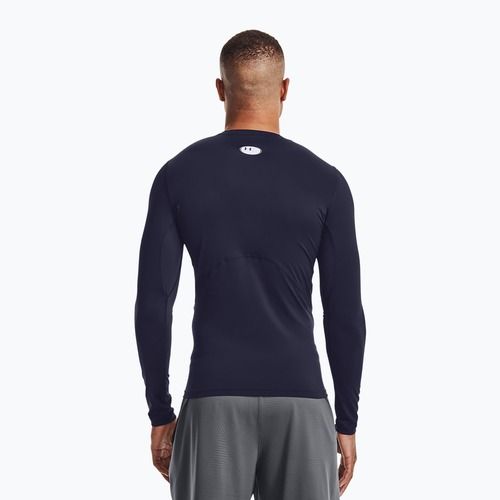 Under Armour HG Armour Comp Uomo manica lunga da allenamento mezzanotte marina/bianco