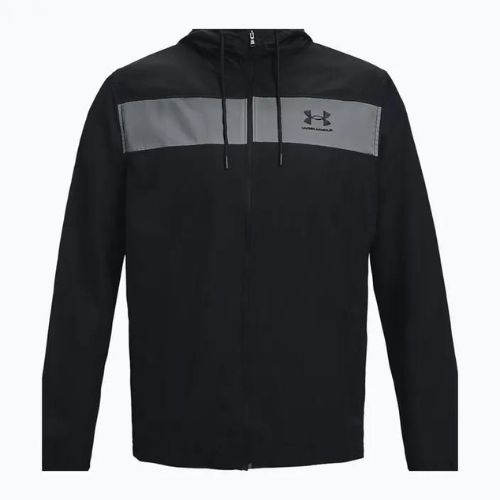 Under Armour Sportstyle Windbreaker giacca da allenamento da uomo nero/grigio campo/nero