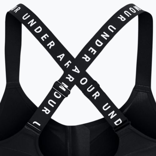 Reggiseno fitness Under Armour Infinity High Bra Zip nero/bianco